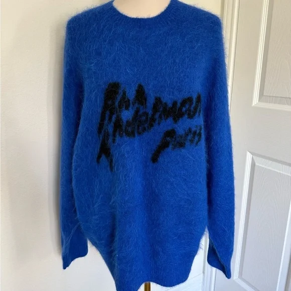 Ann Andelman Blue Alpaca Sweater NWOT - Picture 3 of 6